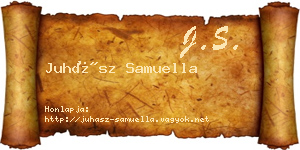 Juhász Samuella névjegykártya